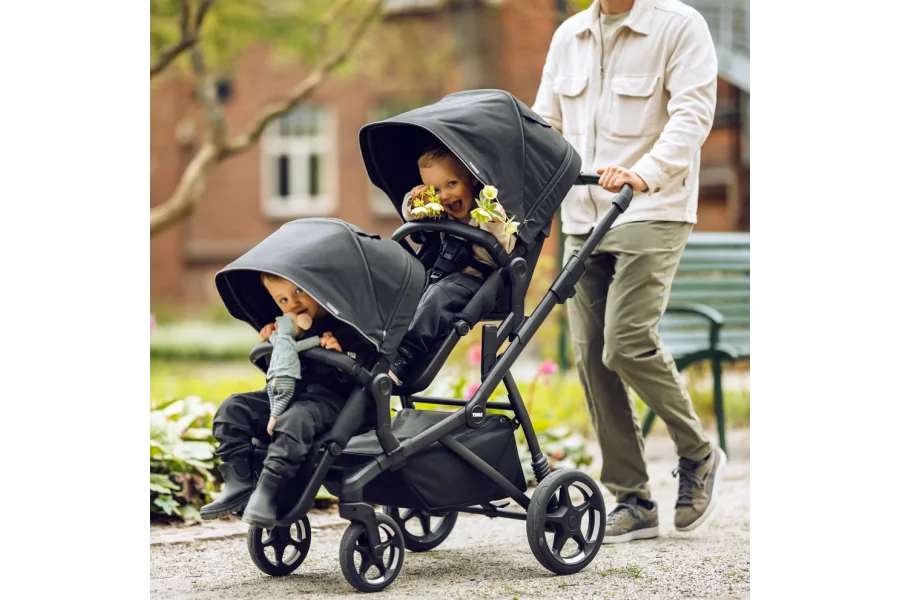 Coche Thule Sleek 2 bundle Taupe Velado