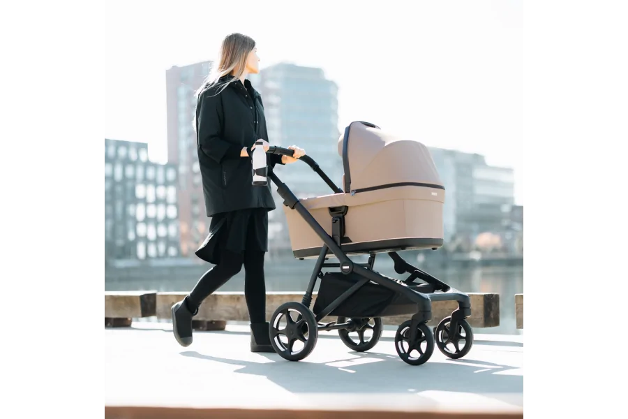 Coche Thule Sleek 2 bundle Taupe Velado