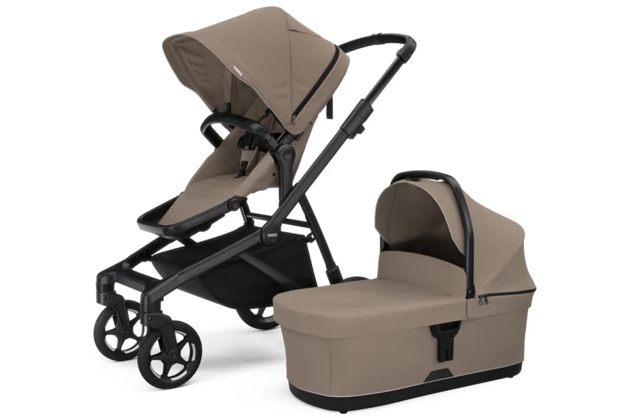 Coche Thule Sleek 2 bundle Taupe Velado