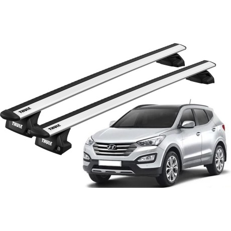 Barras THULE EVO WingBar para autos HYUNDAI Santa Fe 2013 a 2018