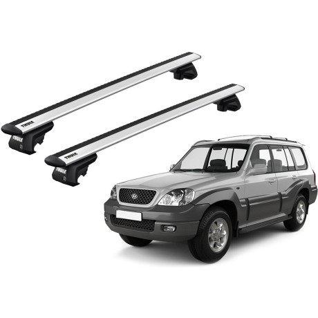 Barras THULE EVO WingBar para autos HYUNDAI Terracan 2001 a 2007