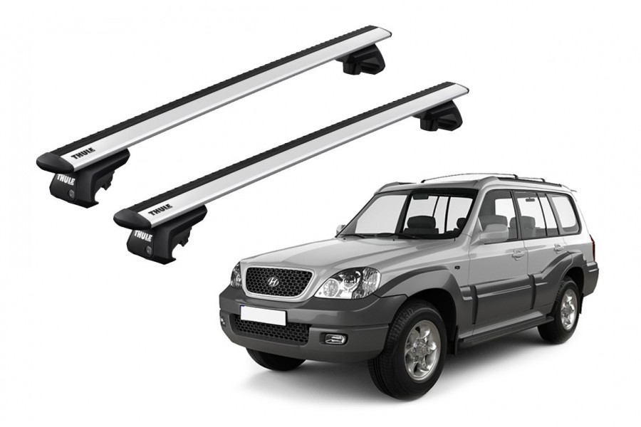 Barras THULE EVO WingBar para autos HYUNDAI Terracan 2001 a 2007