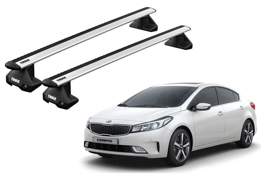 Barras THULE EVO WingBar para autos KIA Cerato 2013 a 2018