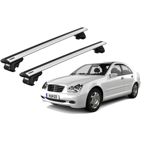 Barras THULE EVO WingBar para autos MERCEDES BENZ C-Class (W203) 2004 a 2006