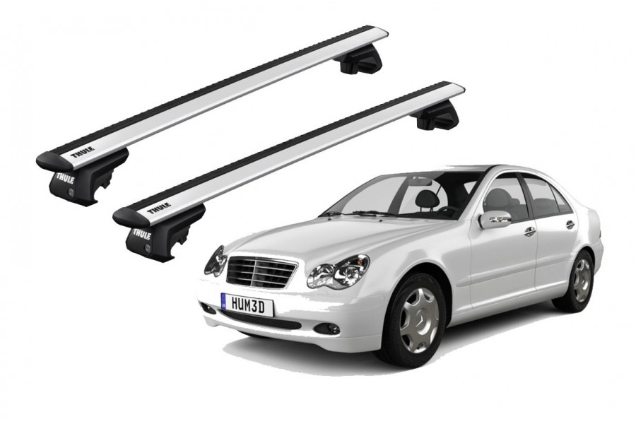 Barras THULE EVO WingBar para autos MERCEDES BENZ C-Class (W203) 2004 a 2006