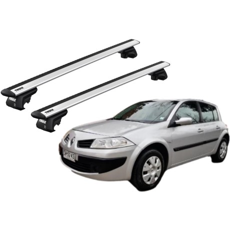 Barras THULE EVO WingBar para autos RENAULT Megane 2003 a 2008