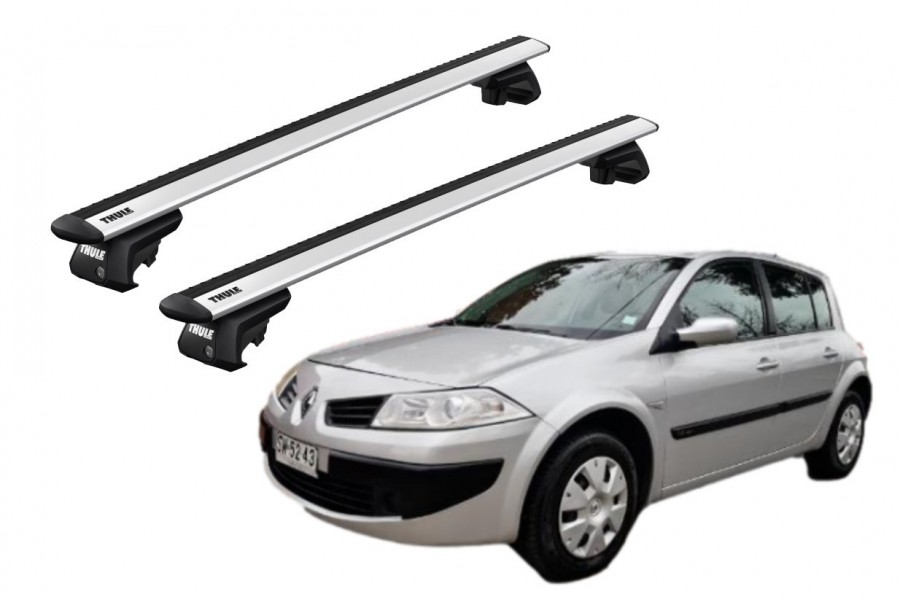 Barras THULE EVO WingBar para autos RENAULT Megane 2003 a 2008