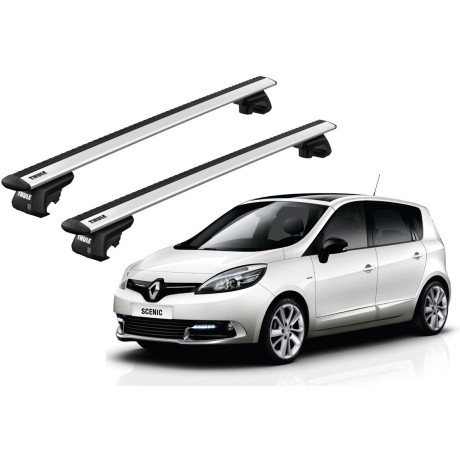 Barras THULE EVO WingBar para autos RENAULT Scenic 2009 a 2016