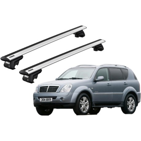 Barras THULE EVO WingBar para autos SSANGYONG Rexton 2001 a 2006