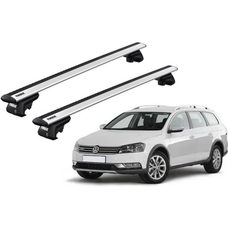 Barras THULE EVO WingBar para autos VOLKSWAGEN Passat Alltrack (B7) 2012 a 2015