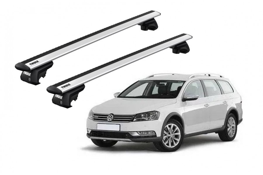 Barras THULE EVO WingBar para autos VOLKSWAGEN Passat Alltrack (B7) 2012 a 2015