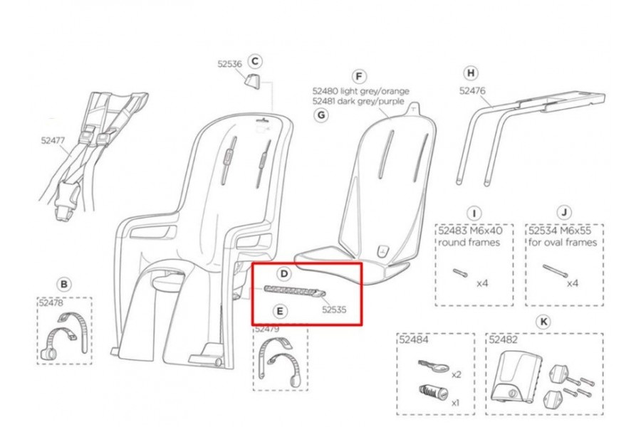 Pasador RIDEALONG | Repuesto