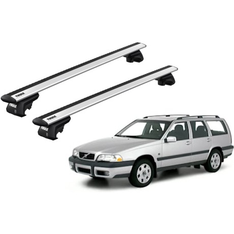 Barras THULE EVO WingBar para autos VOLVO V70 2000 a 2003