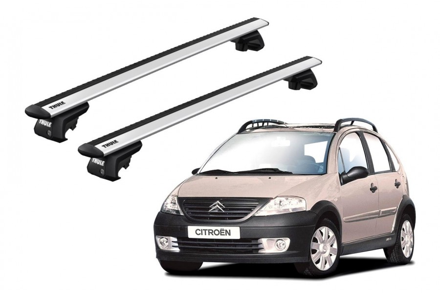 Barras THULE EVO WingBar para autos CITROEN C3 X-TR 2004 a 2008