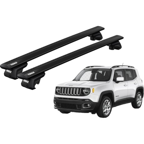Barras THULE EVO WingBar para autos JEEP Renegade desde 2015 negro