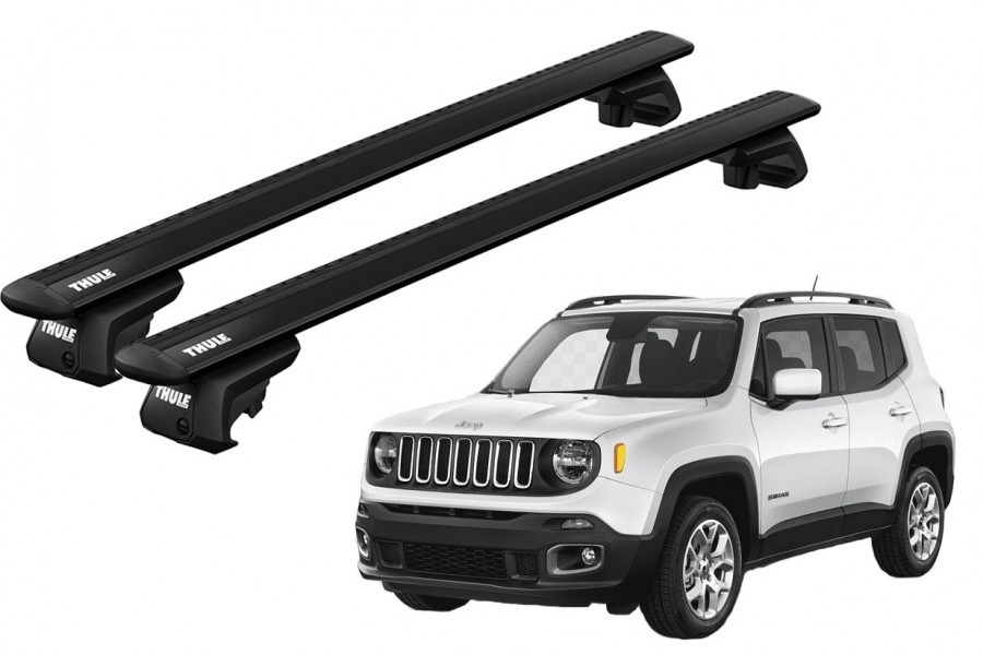 Barras THULE EVO WingBar para autos JEEP Renegade desde 2015 negro