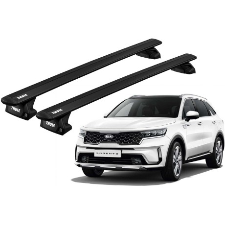 Barras THULE EVO WingBar para autos KIA Sorento 2015 a 2020 negro