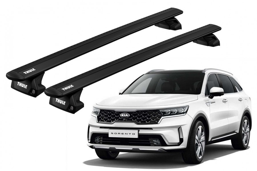 Barras THULE EVO WingBar para autos KIA Sorento 2015 a 2020 negro