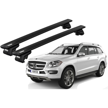 Barras THULE EVO WingBar para autos MERCEDES BENZ GL (X164) 2006 a 2012 negro