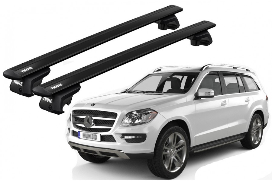 Barras THULE EVO WingBar para autos MERCEDES BENZ GL (X164) 2006 a 2012 negro