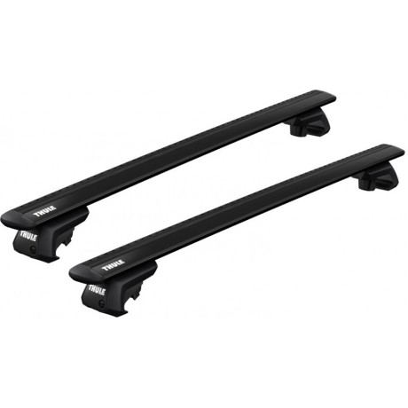 Barras THULE EVO WingBar para autos NISSAN Rasheen 1999 a 2000 negro