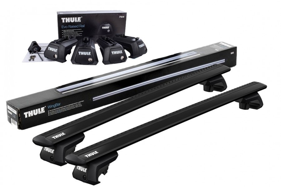 Barras THULE EVO WingBar para autos NISSAN Terrano WD21 1986 a 1996 negro