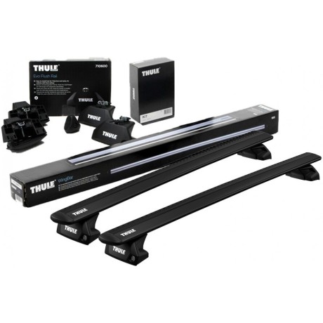 Barras THULE EVO WingBar para autos AUDI A3 Sportback 2013 a 2020 negro
