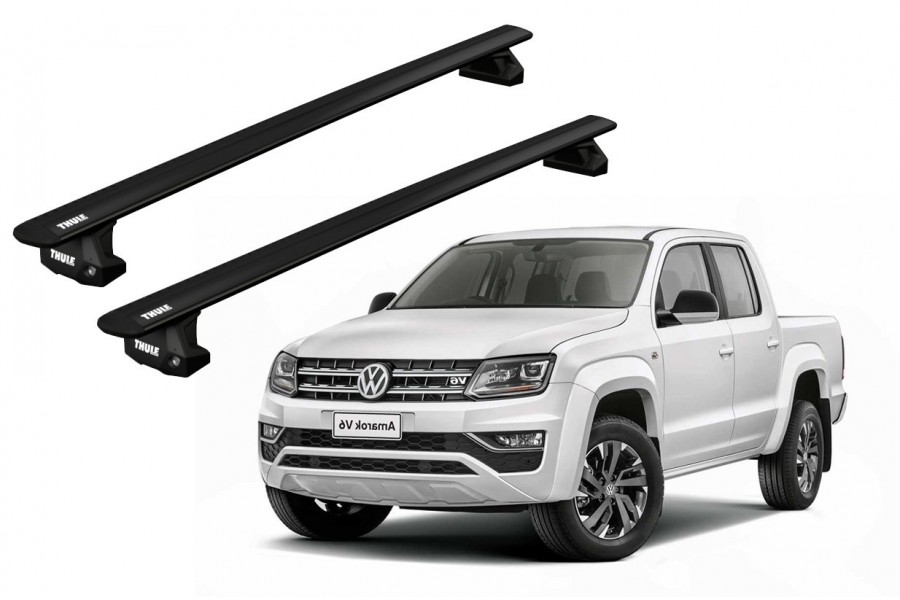 Barras THULE EVO WingBar para camioneta VOLKSWAGEN Amarok  desde 2010 negro