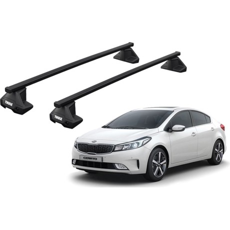 Barras THULE EVO SquareBar para autos KIA Cerato 2013 a 2018