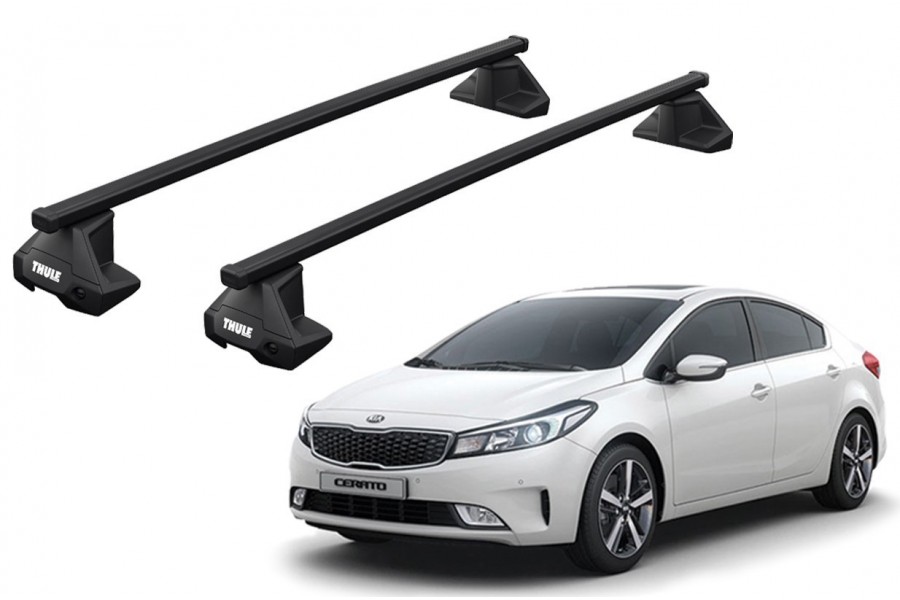 Barras THULE EVO SquareBar para autos KIA Cerato 2013 a 2018