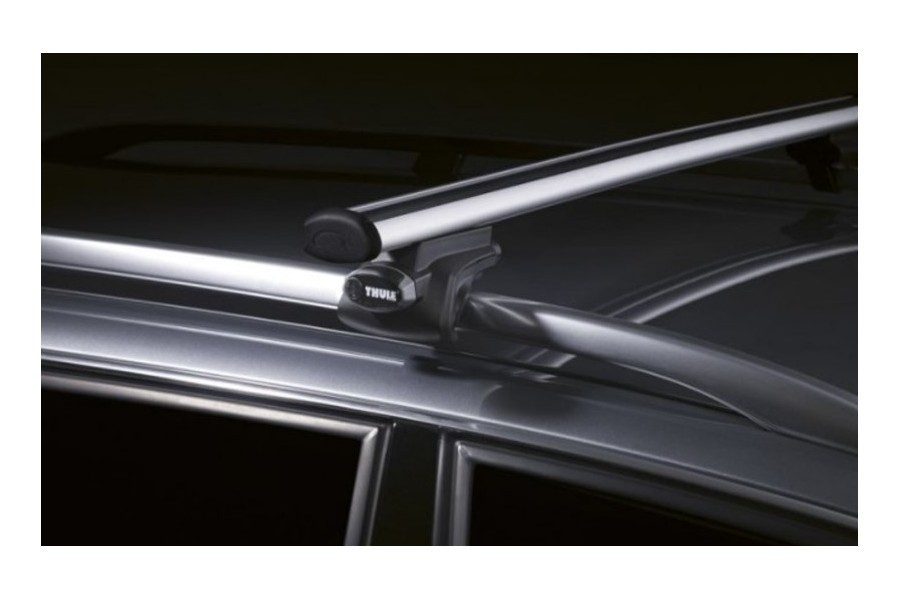 Barras THULE EVO AeroBar para autos SKODA Fabia 2000 a 2007 negro