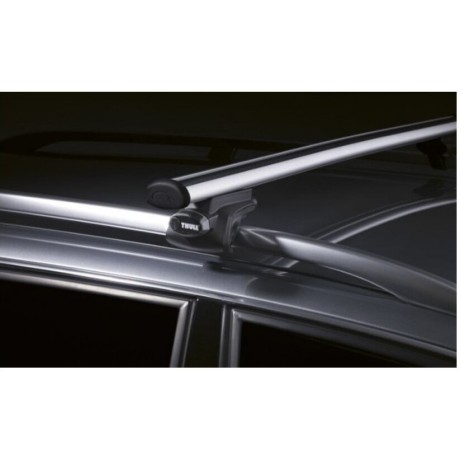 Barras THULE EVO AeroBar para autos AUDI 80 Avant 1992 a 1995 negro