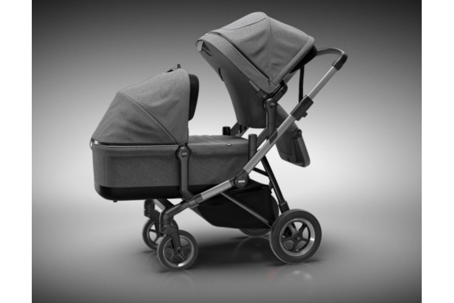 Pack Coche THULE Sleek + Bassinet | Black