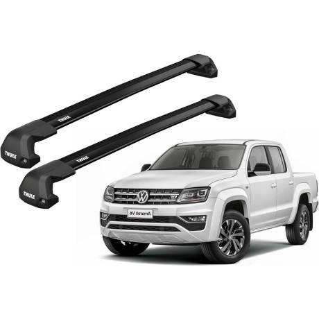 Barras THULE EDGE Flush para camioneta VOLKSWAGEN Amarok  desde 2010 negro