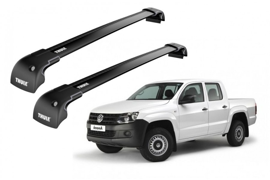 Barras THULE EDGE para camioneta VOLKSWAGEN Amarok Basic model desde 2013 negro