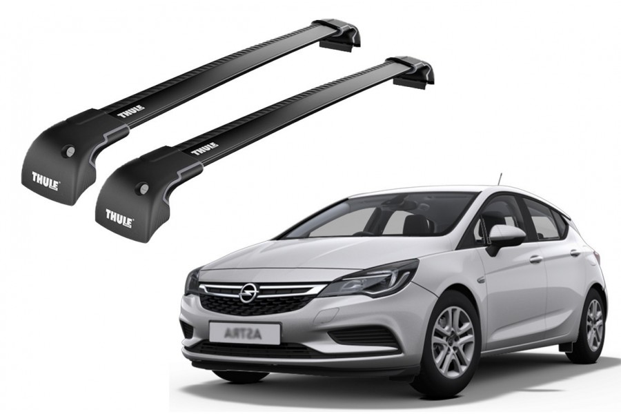 Barras THULE EDGE para autos OPEL Astra desde 2012 negro