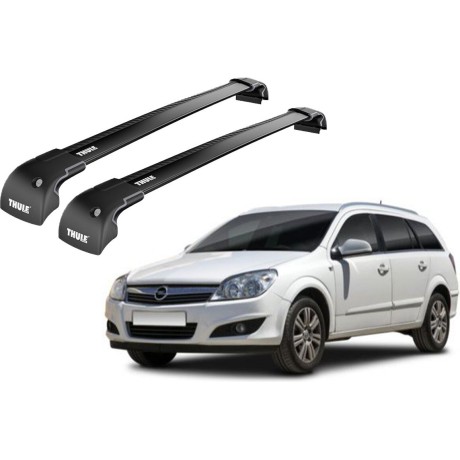 Barras THULE EDGE para autos OPEL Astra 2007 a 2010 negro