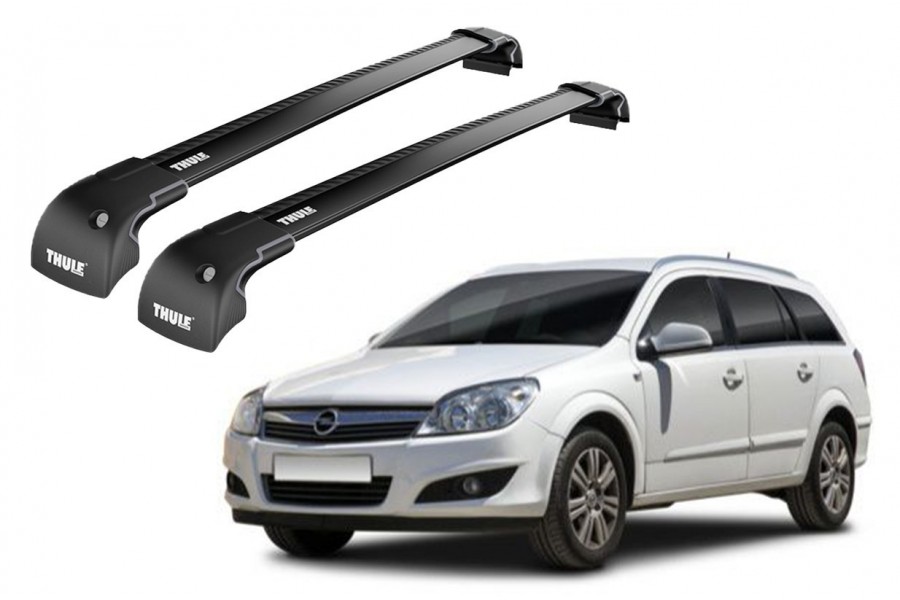 Barras THULE EDGE para autos OPEL Astra 2007 a 2010 negro