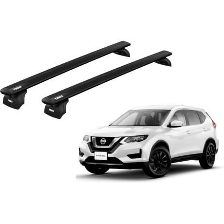 Barras THULE WingBar para autos NISSAN X-Trail desde 2014 a 2021 negro
