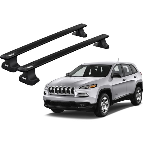 Barras THULE WingBar para autos JEEP Cherokee desde 2014 al 2020 negro