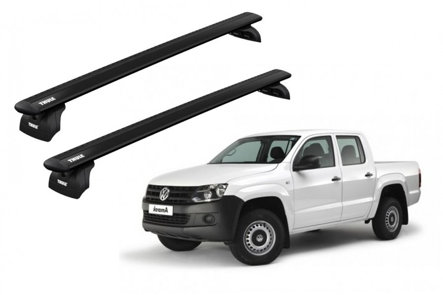 Barras THULE WingBar para camioneta VOLKSWAGEN Amarok Basic model desde 2013 negro