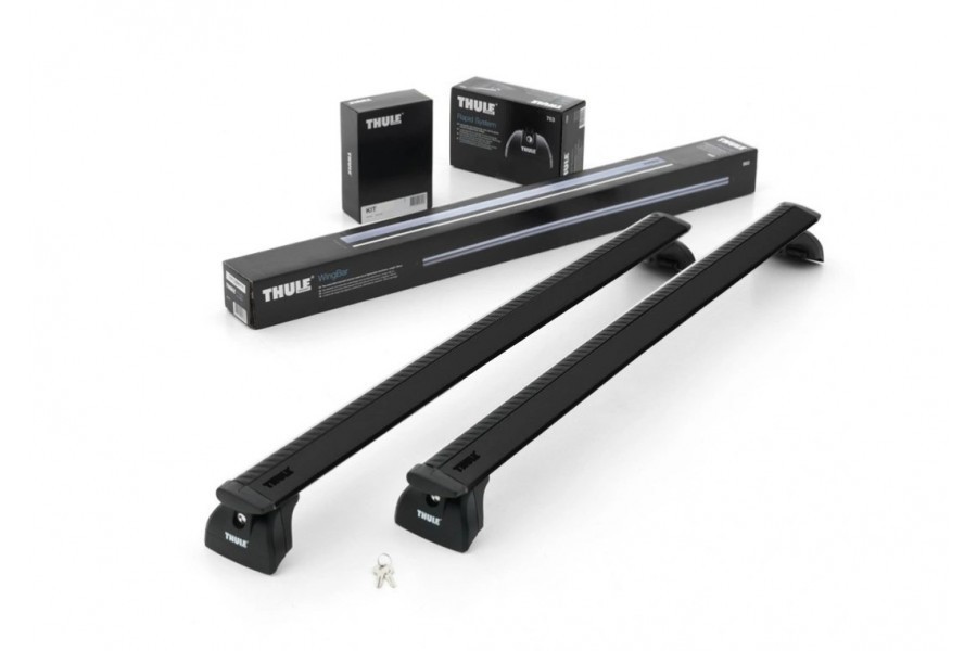Barras THULE WingBar para camioneta VOLKSWAGEN Amarok Basic model desde 2013 negro