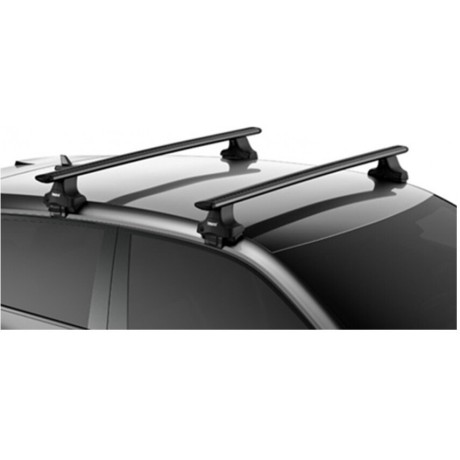 Barras THULE WingBar para autos VOLKSWAGEN Polo 2009 a 2017 negro